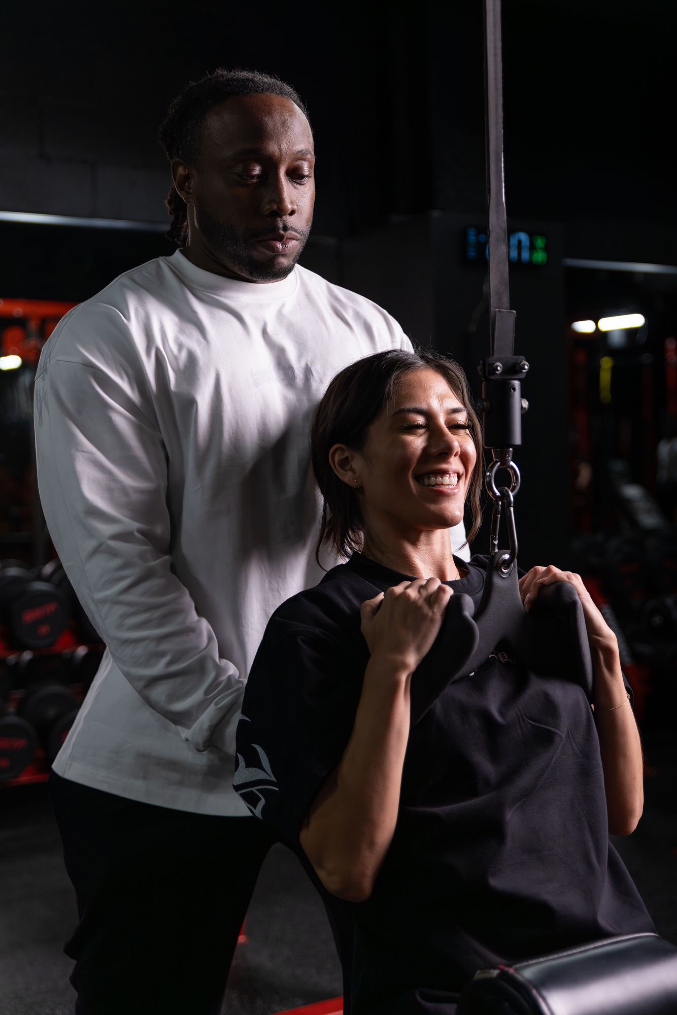 Personal training on the cable station at Legacy Performance Institute